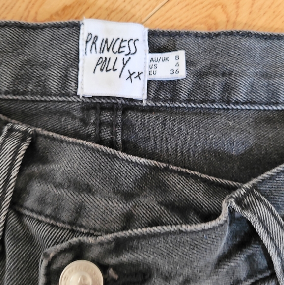 Princess Polly Asymmetrical Jeans - Picture 4 of 5